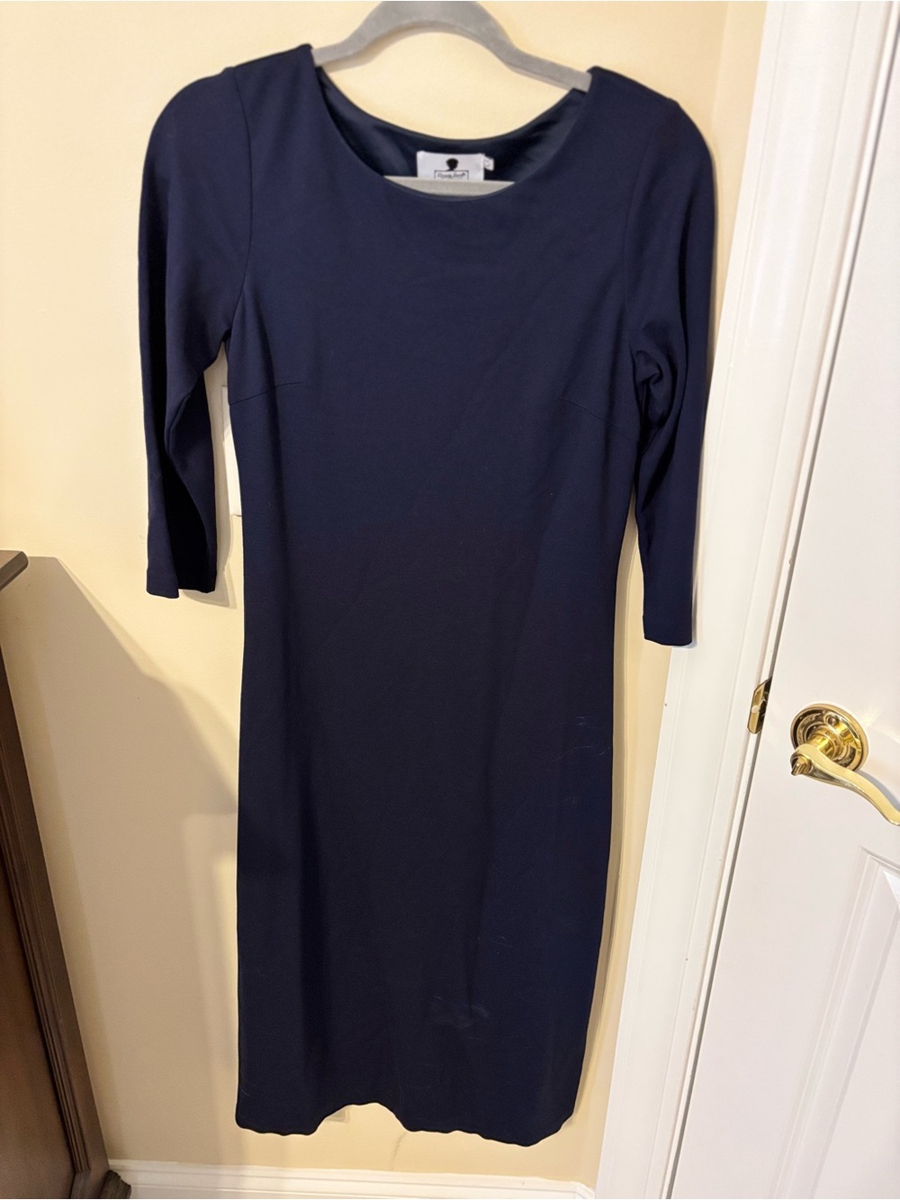 Dainty Jewells Classic Navy Three-Quarter Sleeve Midi Dress